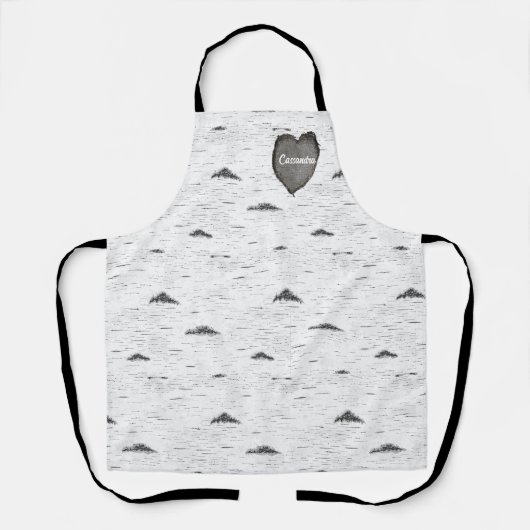 Tablier Aspe rustique Barre en bois Coeur Eucalyptus (Recto)