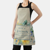 Tablier Assaisonné avec Amour Maman's Kitchen Floral Tan (Insitu)