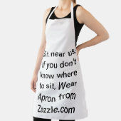 Tablier Asseyez-vous près de nous (Insitu)