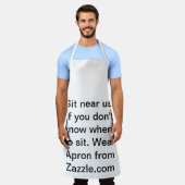 Tablier Asseyez-vous près de nous (Porté)