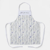 Tablier Assez Chic Fleurs de Lavande Rayures (Recto)
