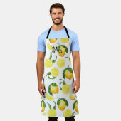 Tablier Assiettes en papier motif citron mignon Mme (Porté)