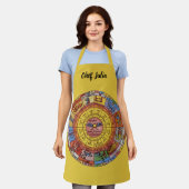 Tablier Astrologie Vintage, Roue du Zodiaque Céleste Antiq (Porté)