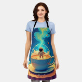 Tablier Astronaut Coffee Space Art (Porté)