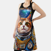 Tablier Astronaut de chat spatial amusant (Insitu)