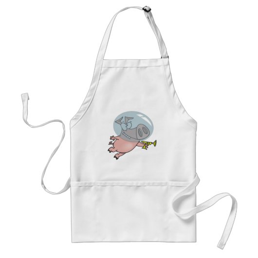 Tablier Astronaut De Cochon Spatial Avec Phaser (Devant)