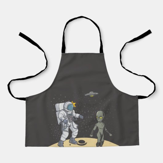 Tablier Astronaute et extraterrestre (Recto)