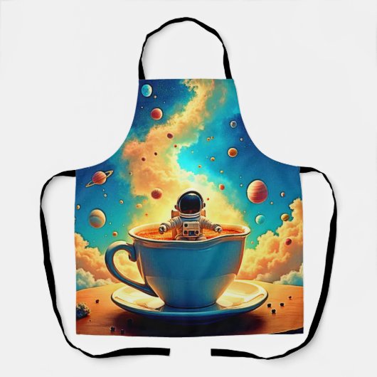 Tablier Astronaut's Coffee Cosmos Journey (Recto)