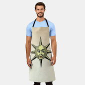 Tablier Astronomie Renaissance - Couleur visage soleil (Porté)