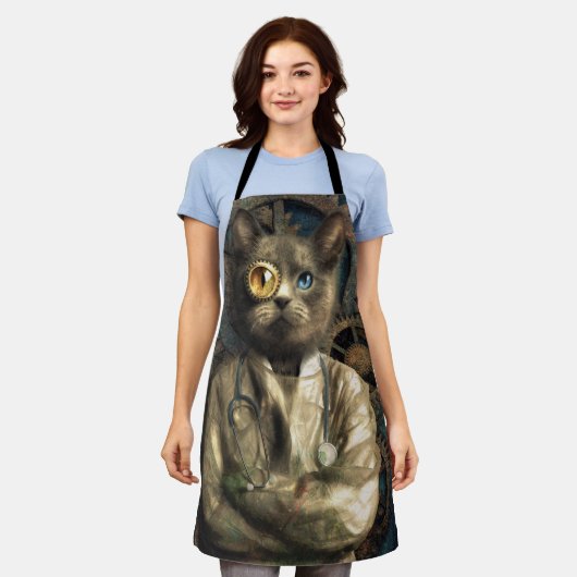 Tablier Atelier de chat (Porté)