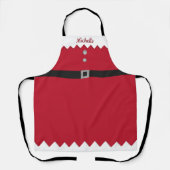 Tablier Atelier de Parties scintillant Rouge et Argent per (Recto)