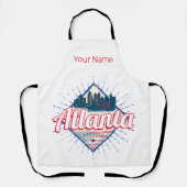 Tablier Atlanta Georgia United States Retro Skyline (Recto)