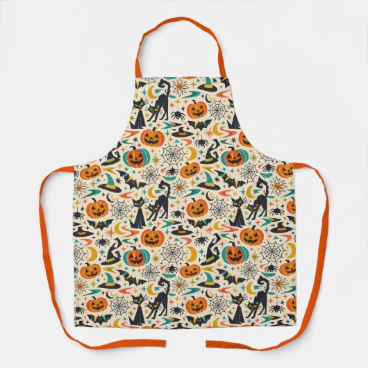 Tablier Atomic Black Cat Halloween (Recto)