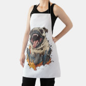 Tablier Attaques de Pugzilla - Drôle de chien monstre (Insitu)