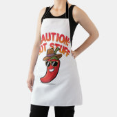 Tablier Attention : Conception de truc chaud - Piment amus (Insitu)