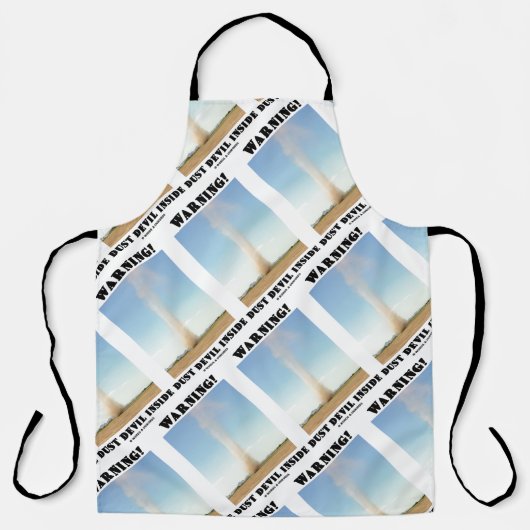 Tablier Attention! Dust Devil dans l'Humour de météorologi (Recto)