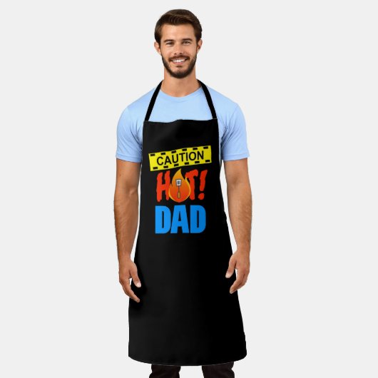 Tablier Attention Hot Papa (Porté)