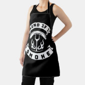 Tablier Attention si je fume Funny barbecue Grilling (Insitu)