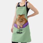 Tablier Attitude de chat drôle (Insitu)