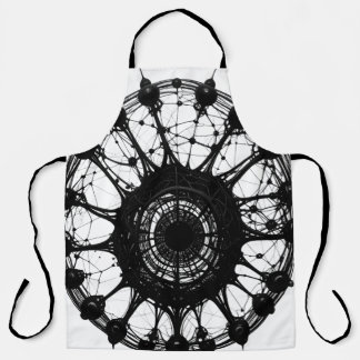 Tablier Attrape-rêve abstrait sombre Art techno organique