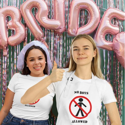 Tablier Aucun Garçon N'Est Autorisé