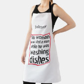 Tablier Aucune femme n'a jamais tiré sur un homme ... Pers (Insitu)