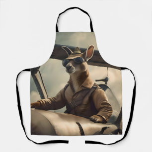 Tablier Aussie Kangaroo Avion Pilote,