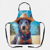 Tablier Australian Cattle on Beach, cadeau d'été des amour (Recto)