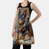 Tablier Australian Kelpie Herding Christmas Art (Insitu)