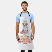 Tablier Australian Shepherd Baking Gingerbread (Porté)