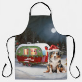Tablier Australian Shepherd Caravan Christmas Adventure (Recto)
