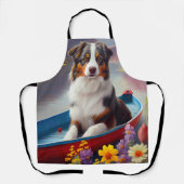 Tablier Australian Shepherd on Paddle : Une aventure Pitto (Recto)