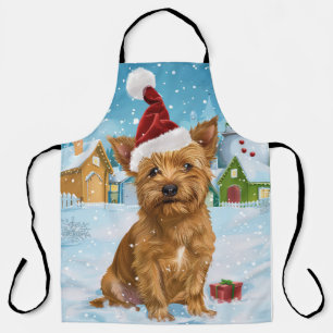 Tablier Australian Terrier Winter Wonderland Noël 