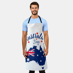 Tablier Australie Jour Rouge Bleu et Blanc