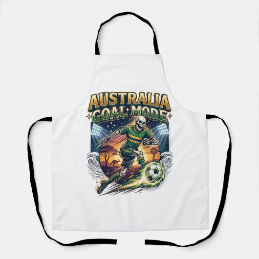 Tablier Australie Mode Objectif Squelette Batteur Nations (Recto)