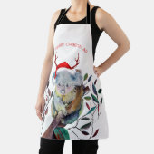 Tablier Australie Noël Koala Santa Hat Rouge Vert (Insitu)