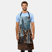 Tablier Australien Terrier Halloween nuit chien délice (Porté)