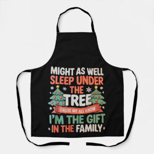 Tablier Autant dormir sous un arbre, je suis le cadeau de
