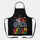Tablier Autisme écrasant Monster Truck Sensibilisation Gar (Recto)