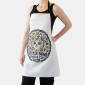 Tablier Autocollant Bombe Doodle Chat POD Art Vectoriel - (Insitu)
