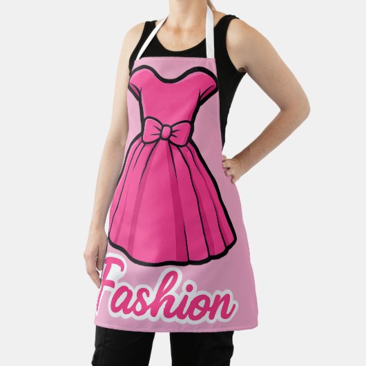 Tablier Autocollant de robe de mode rose (Insitu)