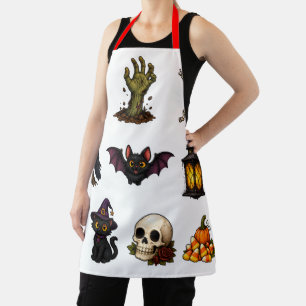 Tablier Autocollants Halloween Mignons et Effrayants – Cit