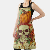 Tablier Automne/Automne/Halloween/citrouille/squelette (Insitu)