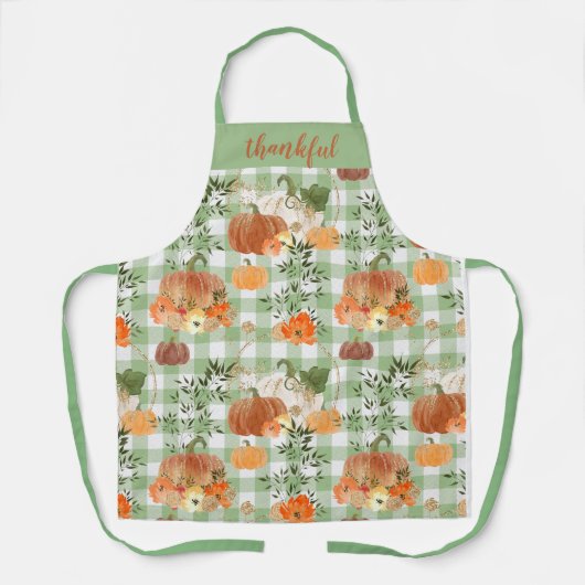 Tablier Automne / Automne parties scintillant citrouilles  (Recto)