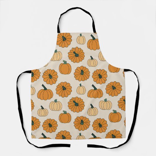 Tablier Automne Couleurs citrouilles épices automne citrou (Recto)
