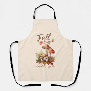 Tablier Automne Est Ma Couleur Préférée - Champignons & Fe