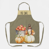 Tablier Automne Esthétique Nom personnalisé Restaurant (Recto)