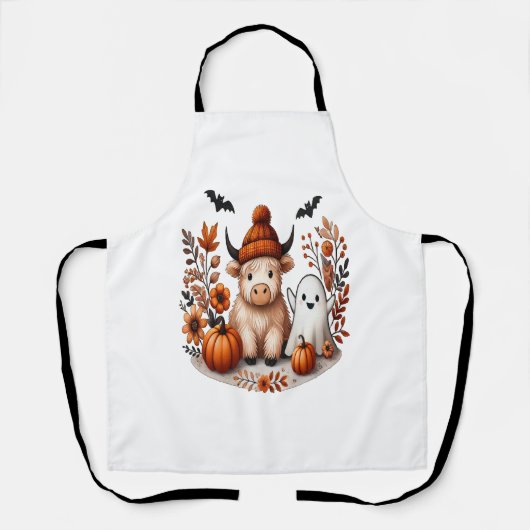 Tablier Automne Fantôme de vache de Highland, automne (Recto)