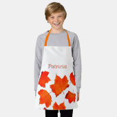 Tablier Automne Feuilles Orange Profond Automne Thankgivin (Porté)