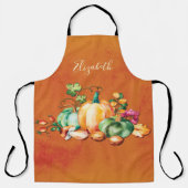 Tablier Automne Moisson Automne Aquarelle Thanksgiving (Recto)